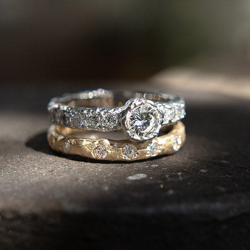 Diamond solitaire & eterna rings