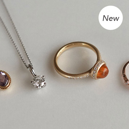 Opal ring, diamond necklace & etc