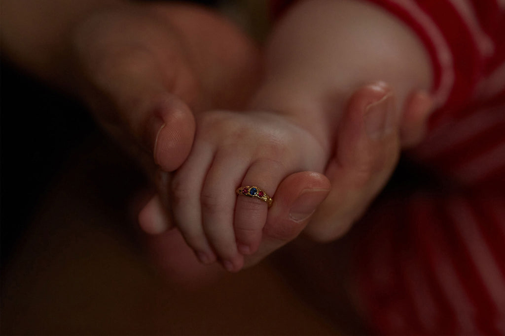 SHINDO HARUKA website - slideshow - Order-made jewelry - baby ring for my daughter